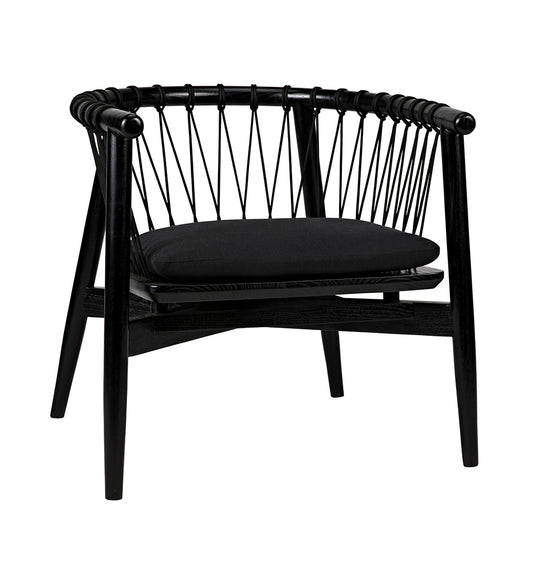 Allred Collaborative - Noir - Hector Chair - Charcoal Black - Hector Chair - Charcoal Black - AE-124CHB