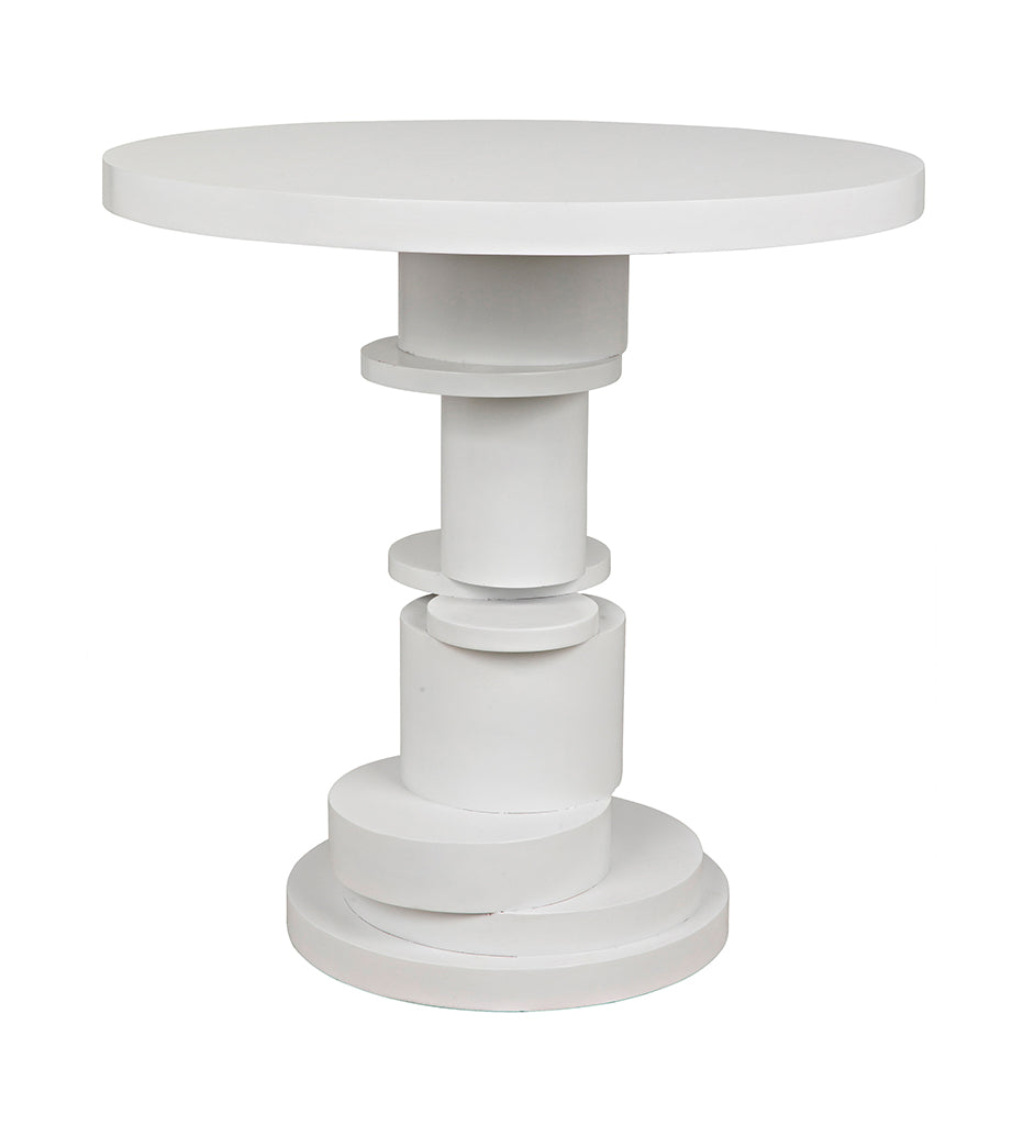 Allred Collaborative - Noir - Hugo Side Tables - Solid White - Hugo Side Tables - Solid White - GTAB886SW