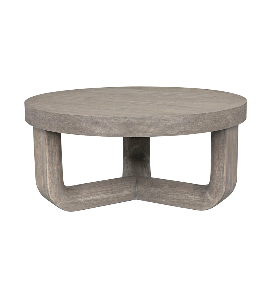 Allred Collaborative - Noir - Joel Coffee Table - Distressed Grey - Joel Coffee Table - Distressed Grey - GTAB1042DGR