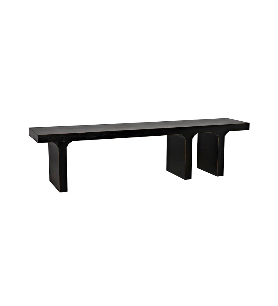 Allred Collaborative - Noir - Kir Bench - Hand Rubbed Black - Kir Bench - Hand Rubbed Black - GBEN139HB