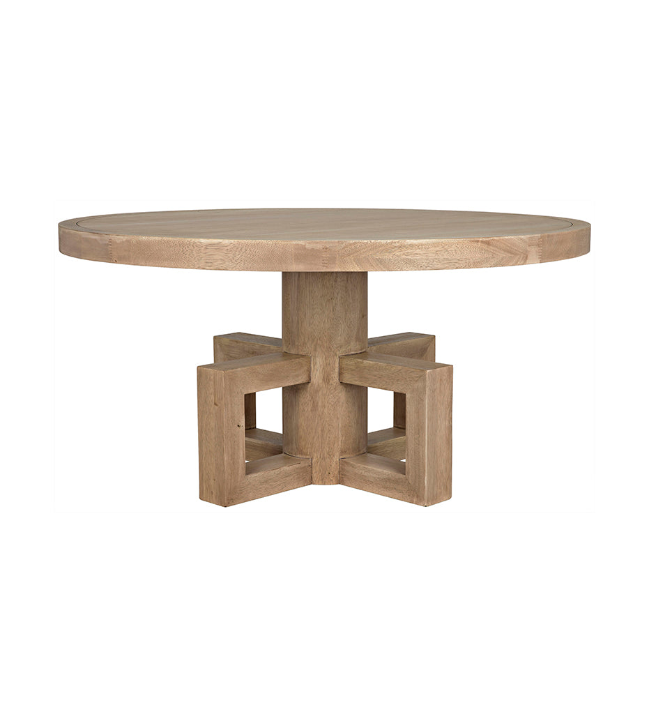 Allred Collaborative - Noir - Lima Dining Table - Washed Walnut - Lima Dining Table - Washed Walnut - GTAB531WAW-60