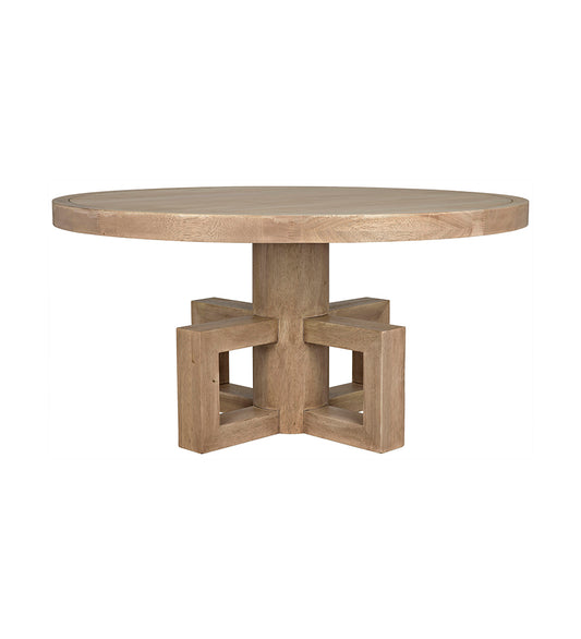 Allred Collaborative - Noir - Lima Dining Table - Washed Walnut - Lima Dining Table - Washed Walnut - GTAB531WAW-60