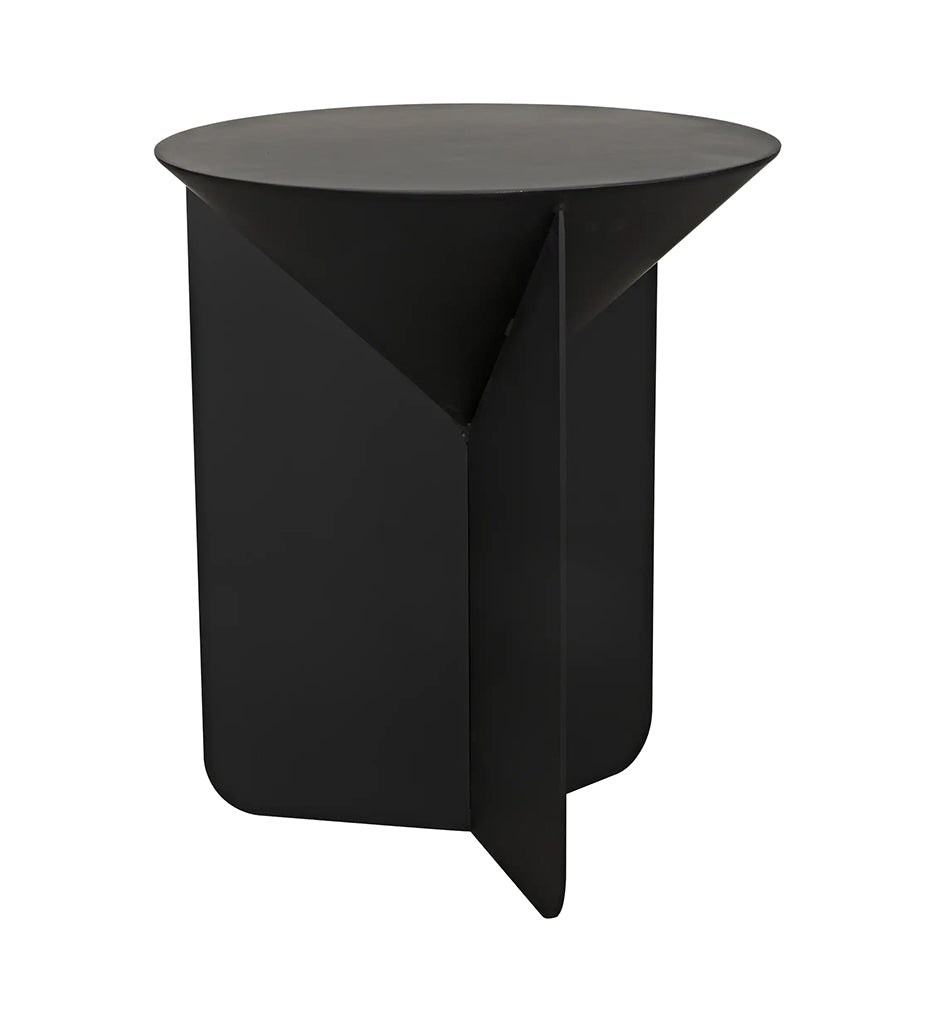 Allred Collaborative - Noir - Lora Side Tables - Black Steel - Lora Side Tables - Black Steel - GTAB909MTB