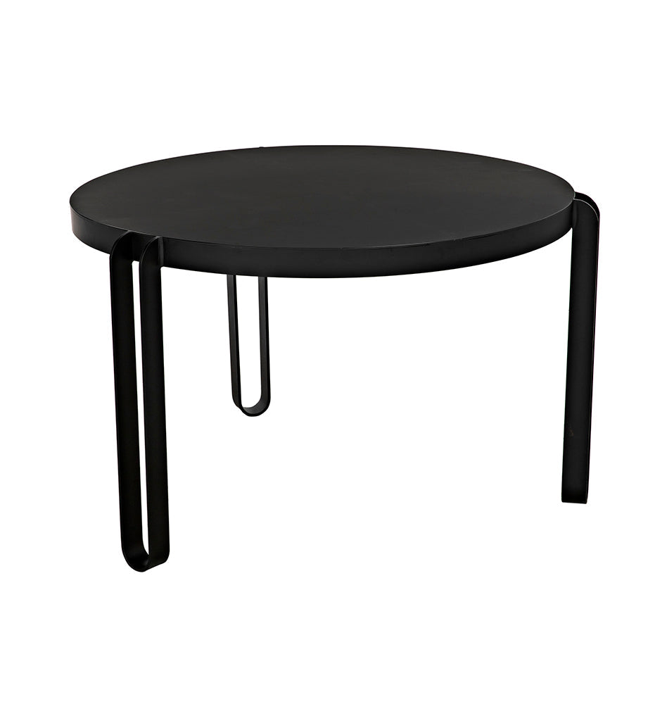 Allred Collaborative - Noir - Marcellus Small Dining Table - Black Metal - Marcellus Small Dining Table - Black Metal - GTAB563MTB-S