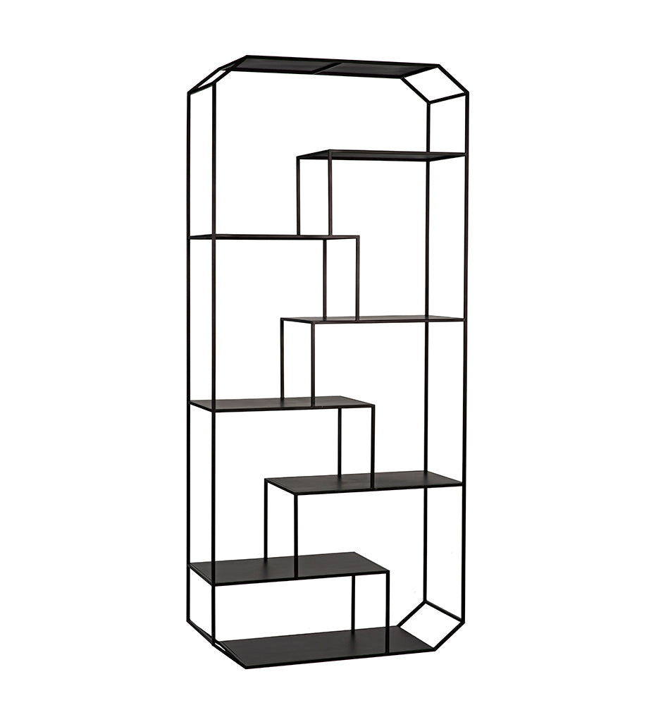 Allred Collaborative - Noir - Marquise Bookcase - Black Steel - Marquise Bookcase - Black Steel - GBCS218MTB