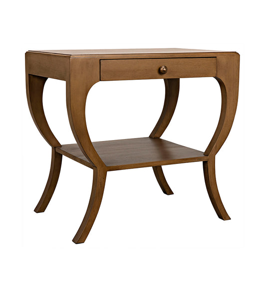 Allred Collaborative - Noir - Maude Side Tables - Saddle Brown - Maude Side Tables - Saddle Brown - GTAB711SB