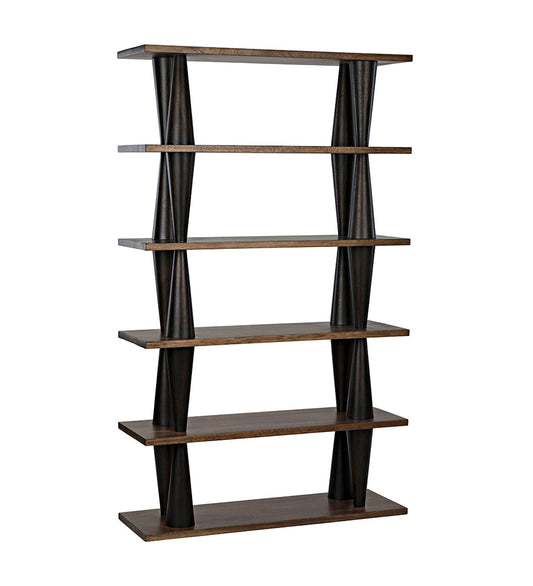 Allred Collaborative - Noir - Mood Bookcase - Ebony and Dark Walnut - Mood Bookcase - Ebony and Dark Walnut - GBCS217DW