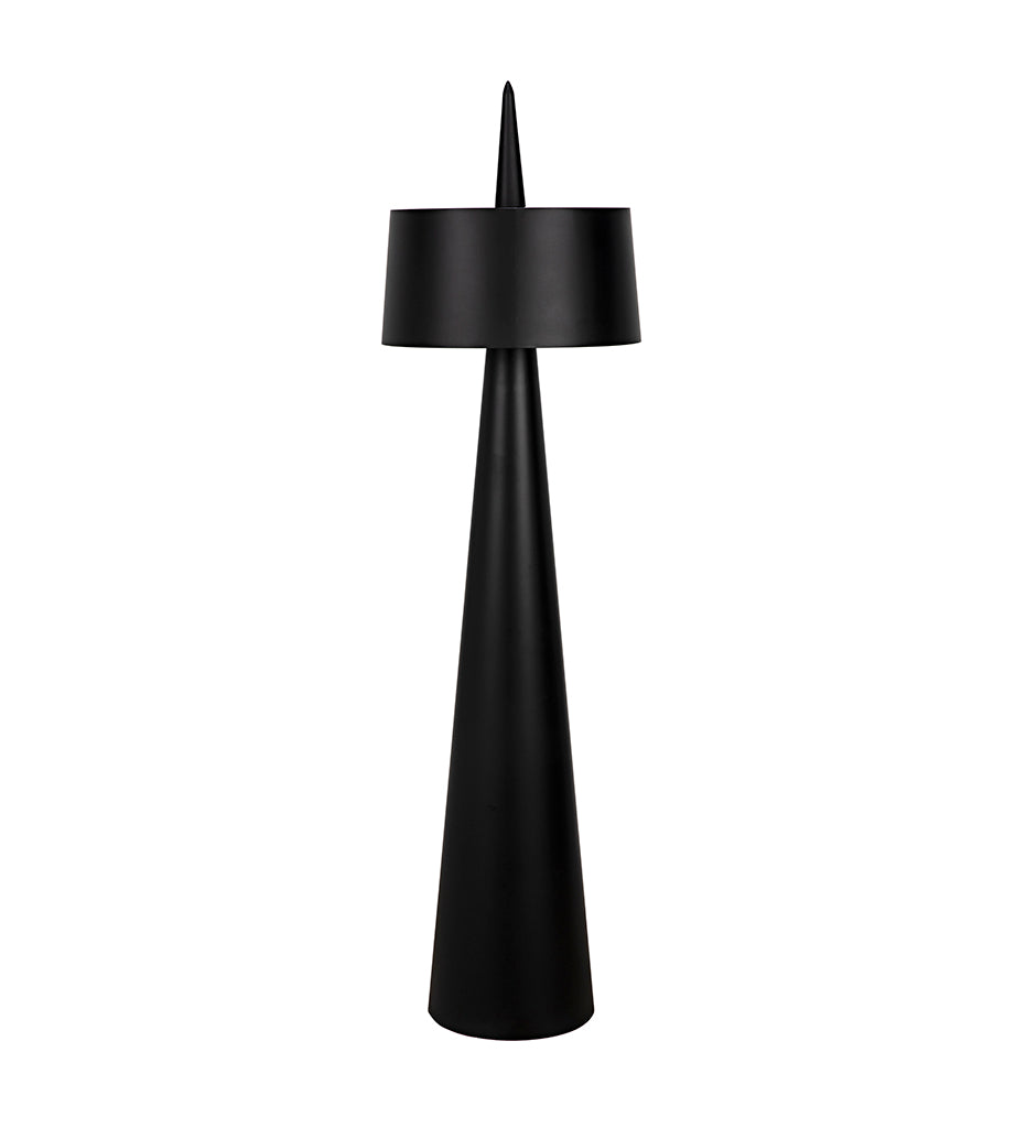 Allred Collaborative - Noir - Moray Floor Lamp - Black Steel - Moray Floor Lamp - Black Steel - LAMP773MTB