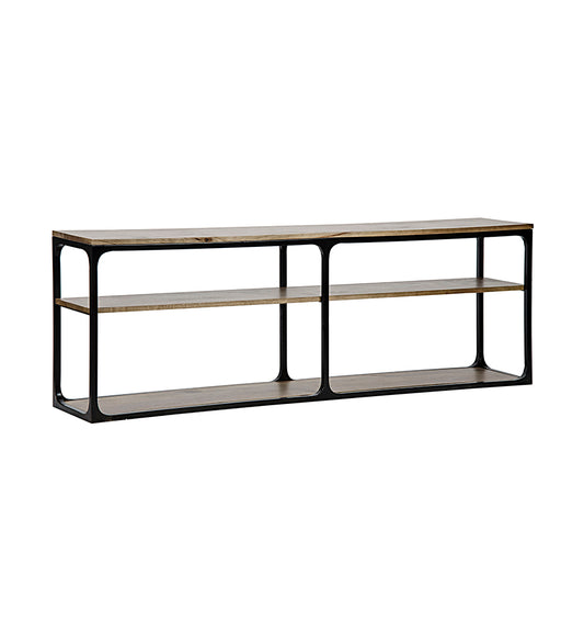 Allred Collaborative - Noir - Novie Console - Large - Black Steel with Dark Walnut - Novie Console - Large - Black Steel with Dark Walnut - GCON242MTB-L