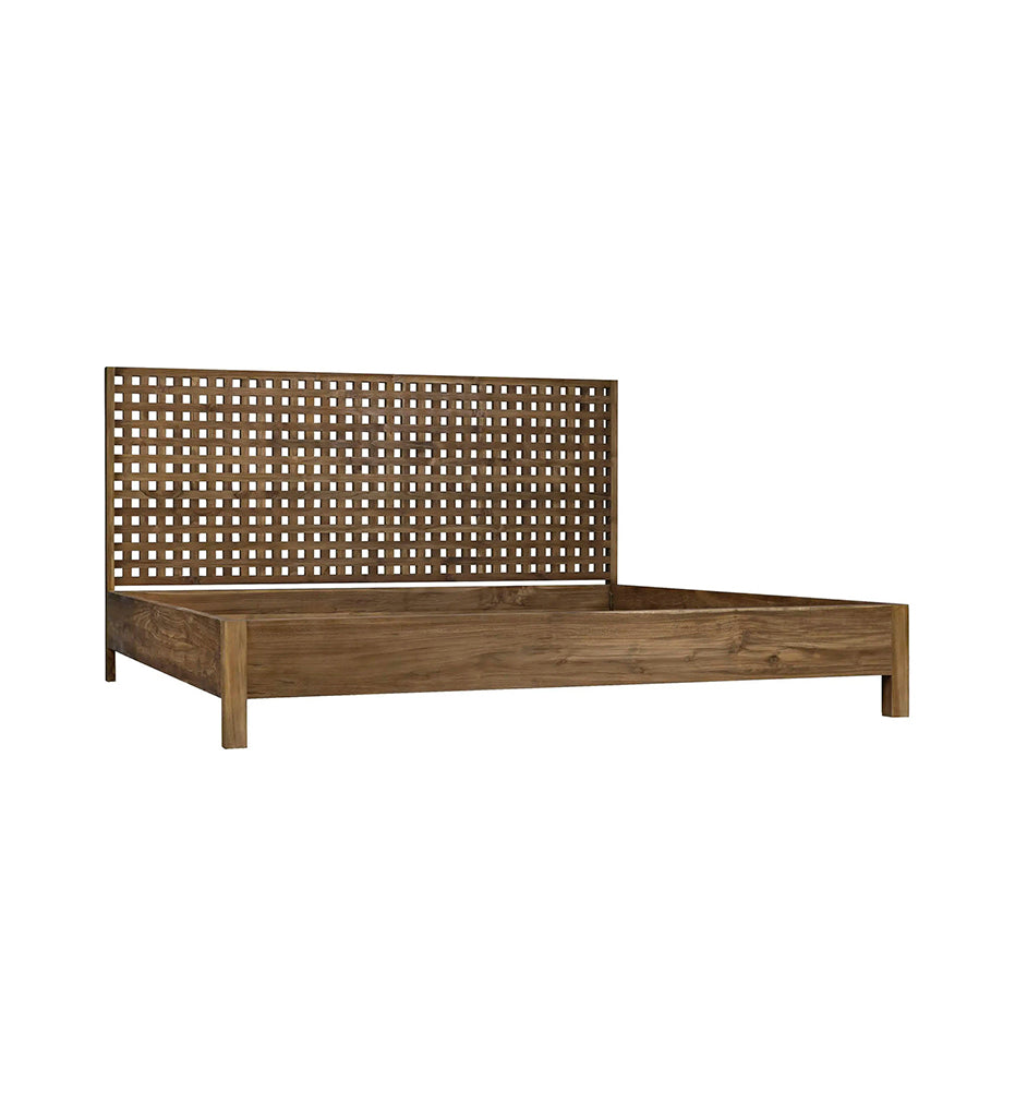 Allred Collaborative - Noir - Quinnton Bed - Teak - Quinnton Bed - Teak - GBED134QT