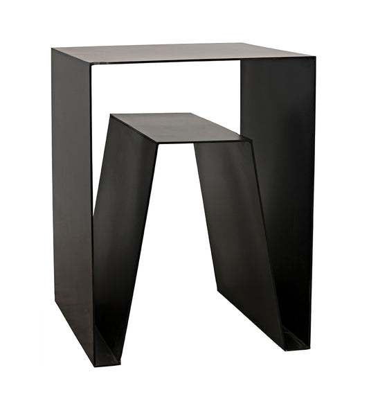 Allred Collaborative - Noir - Quintin Side Tables - Black Steel - Quintin Side Tables - Black Steel - GTAB838MTB