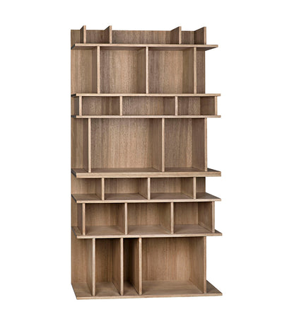 Allred Collaborative - Noir - Rashi Bookcase - Washed Walnut - Rashi Bookcase - Washed Walnut - GBCS196WAW