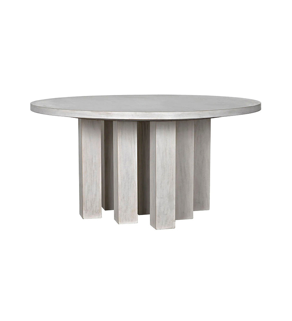 Allred Collaborative - Noir - Resistance Dining Table - White Wash - Resistance Dining Table - White Wash - GTAB576WH