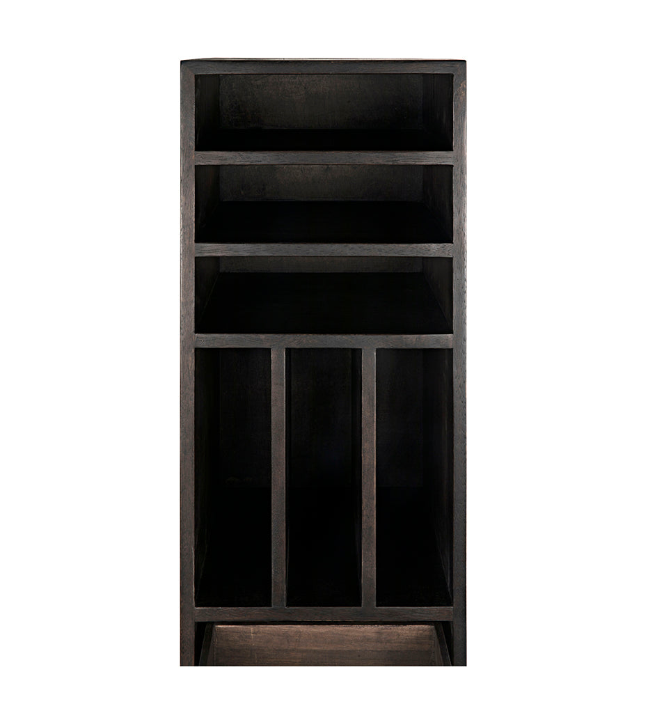 Allred Collaborative - Noir - Tubula Bookcase - Ebony Walnut - Tubula Bookcase - Ebony Walnut - GBCS208EB