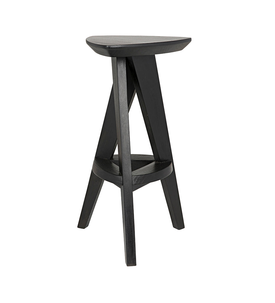 Allred Collaborative - Noir - Twist Counter Stool - Charcoal Black - Twist Counter Stool - Charcoal Black - AE-17CHBS