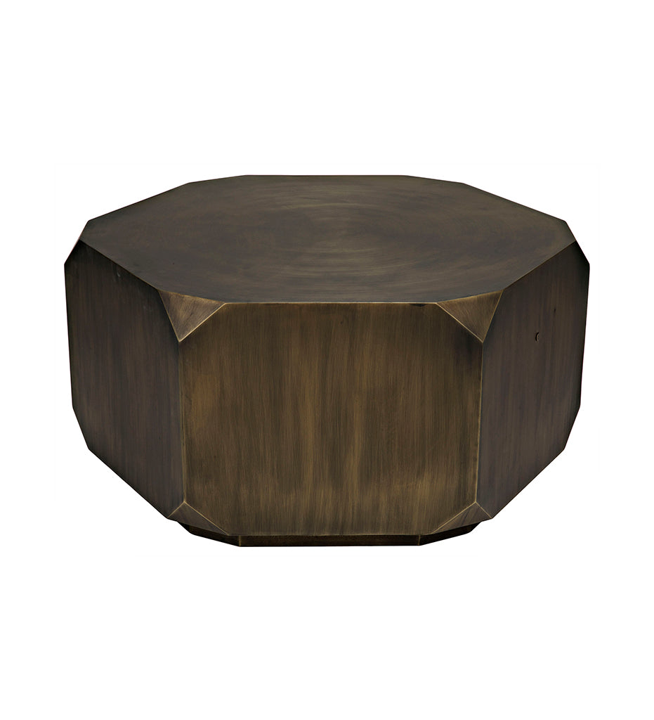 Allred Collaborative - Noir - Tytus Coffee Table - Steel with Aged Brass Finish - Tytus Coffee Table - Steel with Aged Brass Finish - GTAB1033AB