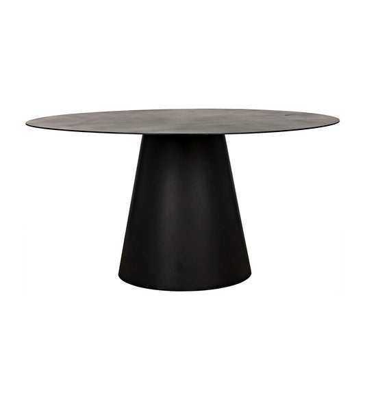 Allred Collaborative - Noir - Vesuvius Dining Table - Black Steel - Vesuvius Dining Table - Black Steel - GTAB556MTB