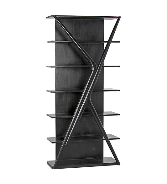 Allred Collaborative - Noir - Vetra Bookcase - Hand Rubbed Black - Vetra Bookcase - Hand Rubbed Black - GBCS228HB