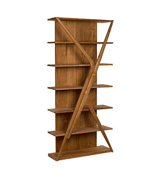 Allred Collaborative - Noir - Vetra Bookcase - Teak - Vetra Bookcase - Teak - GBCS228T