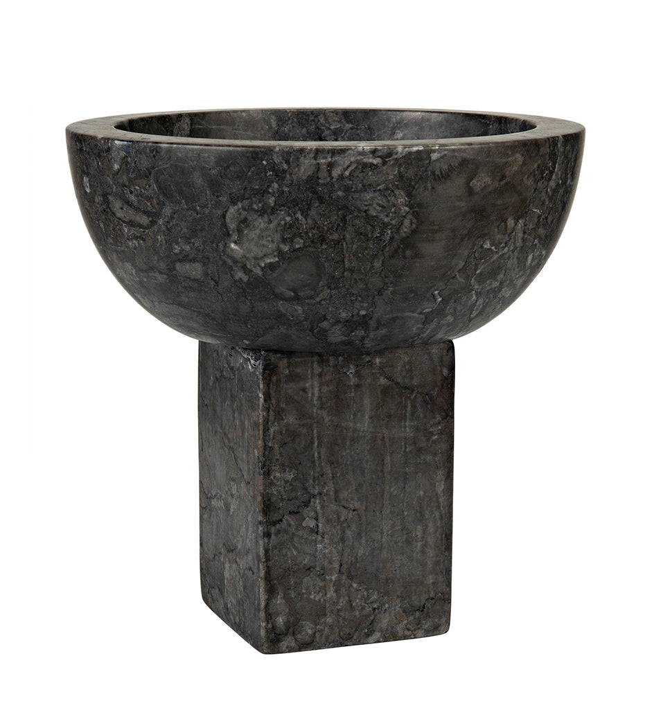 Allred Collaborative - Noir - Zeta Bowl - Black Marble - Zeta Bowl - Black Marble - AM-274BM