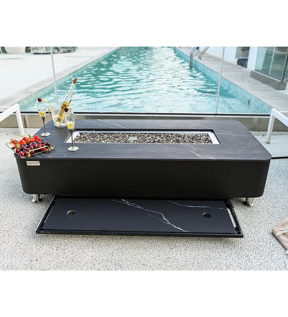 Allred Collaborative - Ocean Rock USA, Incorporated - Athens Porcelain Fire Table - Athens Porcelain Fire Table - OFP102BW-NG