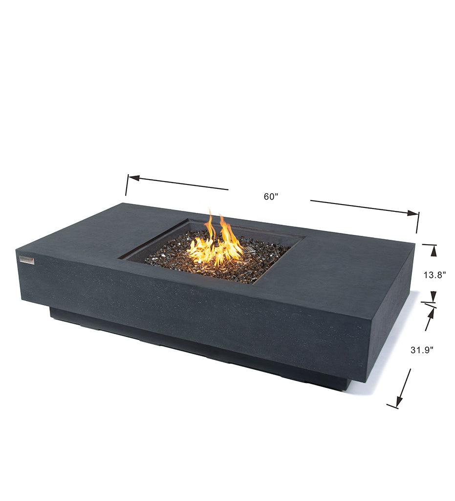 Allred Collaborative - Ocean Rock USA, Incorporated - Cannes Fire Table - Cannes Fire Table - OFG416DG-NG