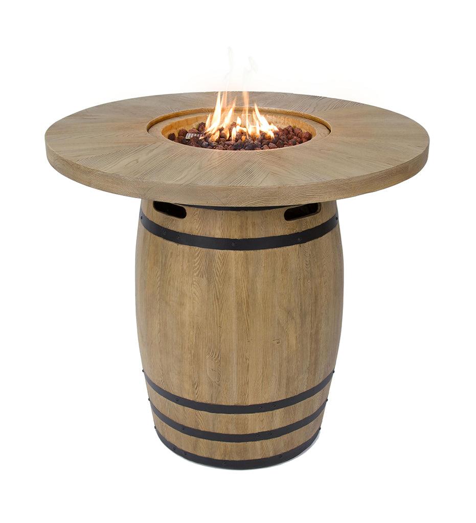 Allred Collaborative - Ocean Rock USA, Incorporated - Lafite Barrel Bar Fire Table - Lafite Barrel Bar Fire Table - OFG225