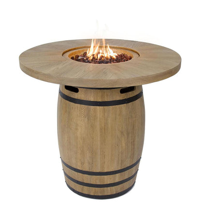 Allred Collaborative - Ocean Rock USA, Incorporated - Lafite Barrel Bar Fire Table - Lafite Barrel Bar Fire Table - OFG225