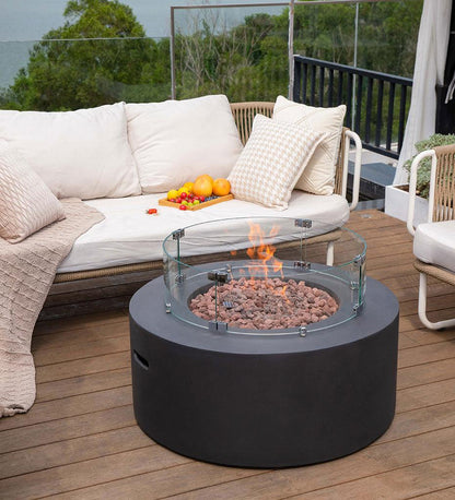 Allred Collaborative - Ocean Rock USA, Incorporated - Venice Fire Table - Venice Fire Table - OFG113-NG