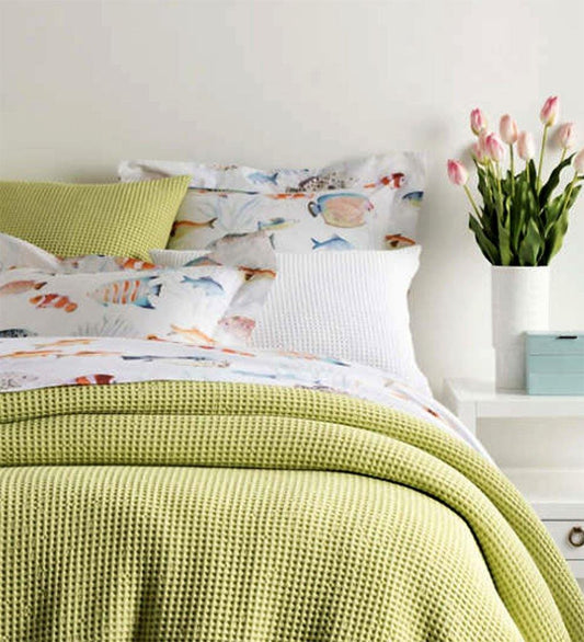 Allred Collaborative - Pine Cone Hill - Bubble Citrus Matelasse Coverlet - Bubble Citrus Matelasse Coverlet - PC1661-T