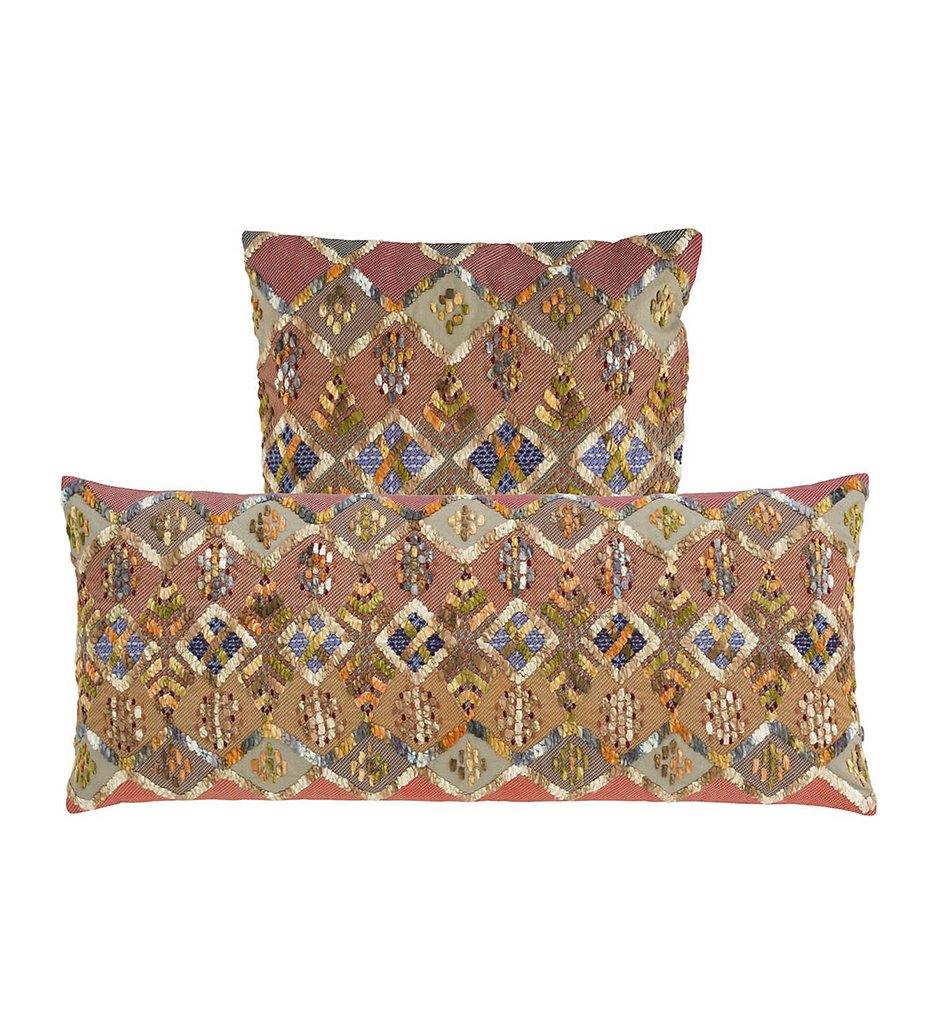 Allred Collaborative - Pine Cone Hill - Kenya Embroidered Decorative Pillow - Kenya Embroidered Decorative Pillow - PC035DP20