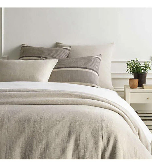 Allred Collaborative - Pine Cone Hill - Stone Washed Linen Natural Duvet Cover - Stone Washed Linen Natural Duvet Cover - SWLDCT