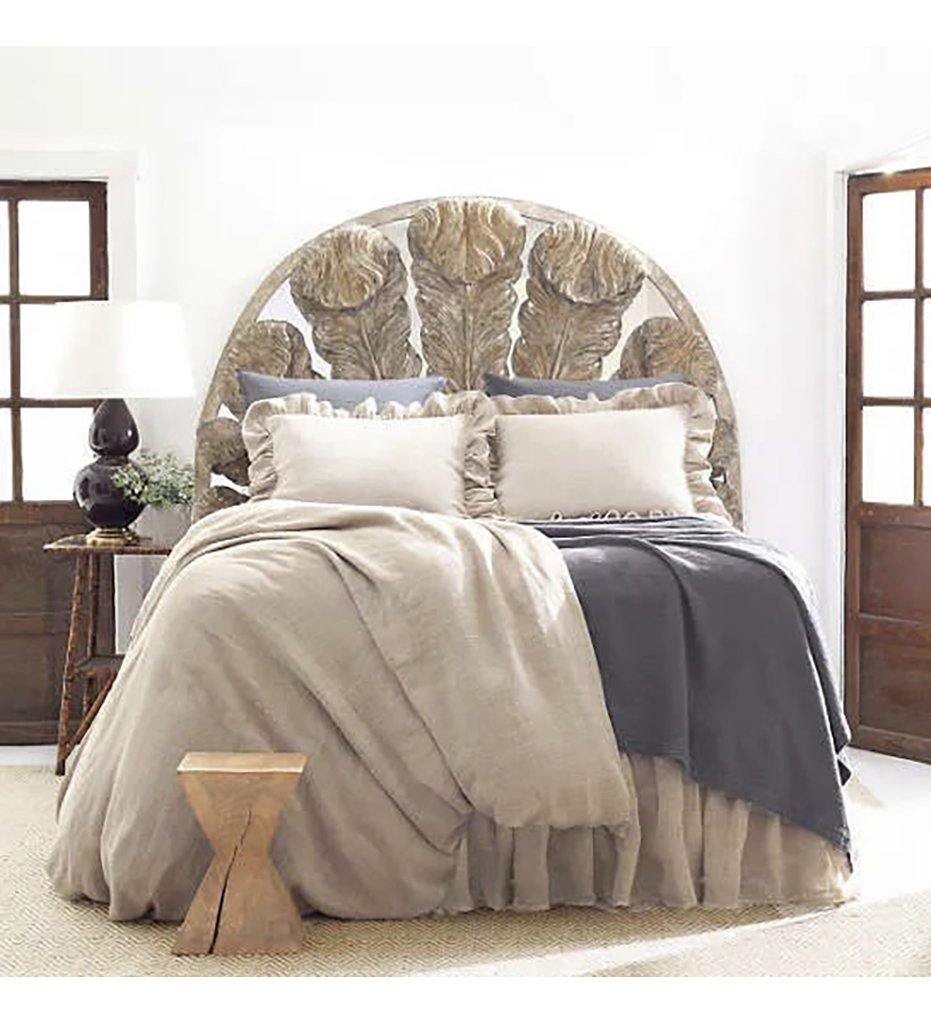 Allred Collaborative - Pine Cone Hill - Stone Washed Linen Natural Duvet Cover - Stone Washed Linen Natural Duvet Cover - SWLDCT