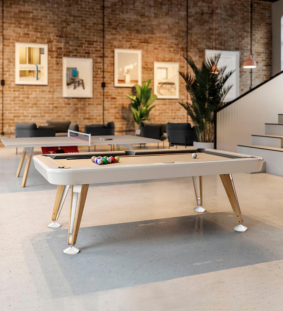 Allred Collaborative - RS Barcelona - Diagonal 8' Indoor Pool Table - Diagonal 8' Indoor Pool Table - DIPTA8-1N