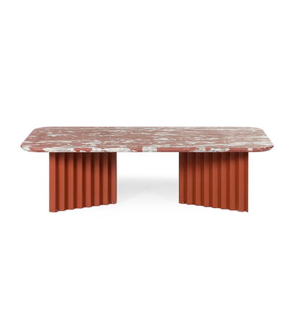 Allred Collaborative - RS Barcelona - Plec Rectangular Cocktail Table - Marble Top - Plec Rectangular Cocktail Table - Marble Top - PLEMAL-6N