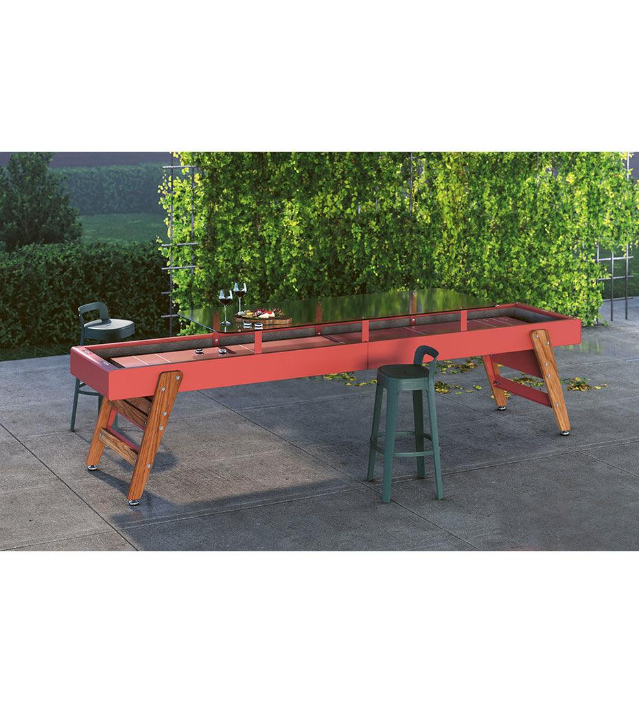 Allred Collaborative - RS Barcelona - Track Dining Shuffleboard Table - 12 Feet - Track Dining Shuffleboard Table - 12 Feet - DTRACK-12-1N