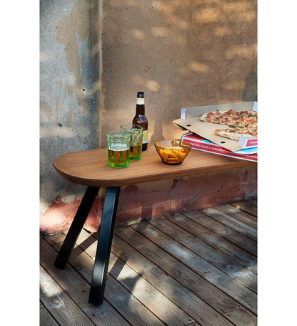 Allred Collaborative - RS Barcelona - You and Me Bench - 120 Iroko - You and Me Bench - 120 Iroko - BYM12-1N