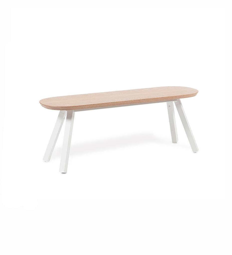 Allred Collaborative - RS Barcelona - You and Me Bench - 120 Oak - You and Me Bench - 120 Oak - BYM12-K1N