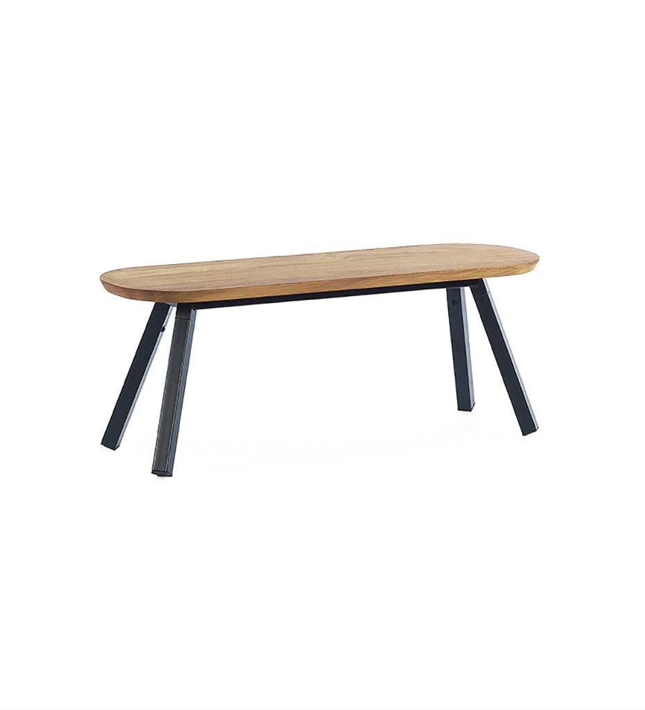 Allred Collaborative - RS Barcelona - You and Me Bench - 120 Oak - You and Me Bench - 120 Oak - BYM12-K2N