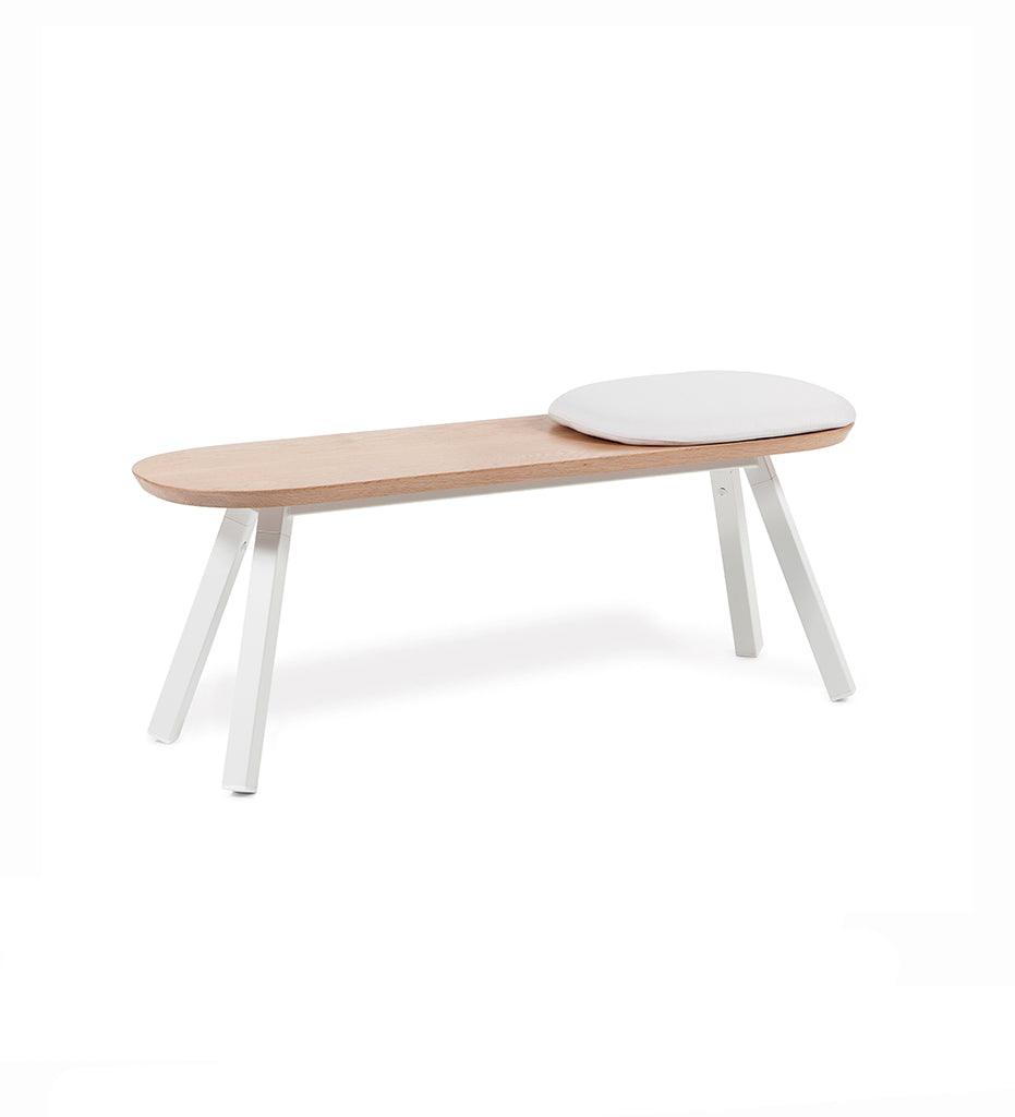 Allred Collaborative - RS Barcelona - You and Me Bench - 120 Oak - You and Me Bench - 120 Oak - K2-BYM12-K2N