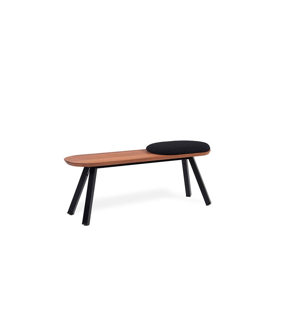 Allred Collaborative - RS Barcelona - You and Me Bench - 120 Oak - You and Me Bench - 120 Oak - K2-BYM12-K2N