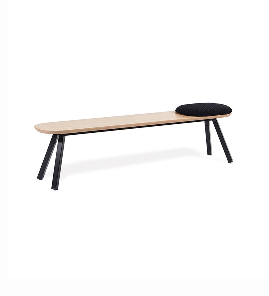 Allred Collaborative - RS Barcelona - You and Me Bench - 180 Oak - You and Me Bench - 180 Oak - BYM18-K1N