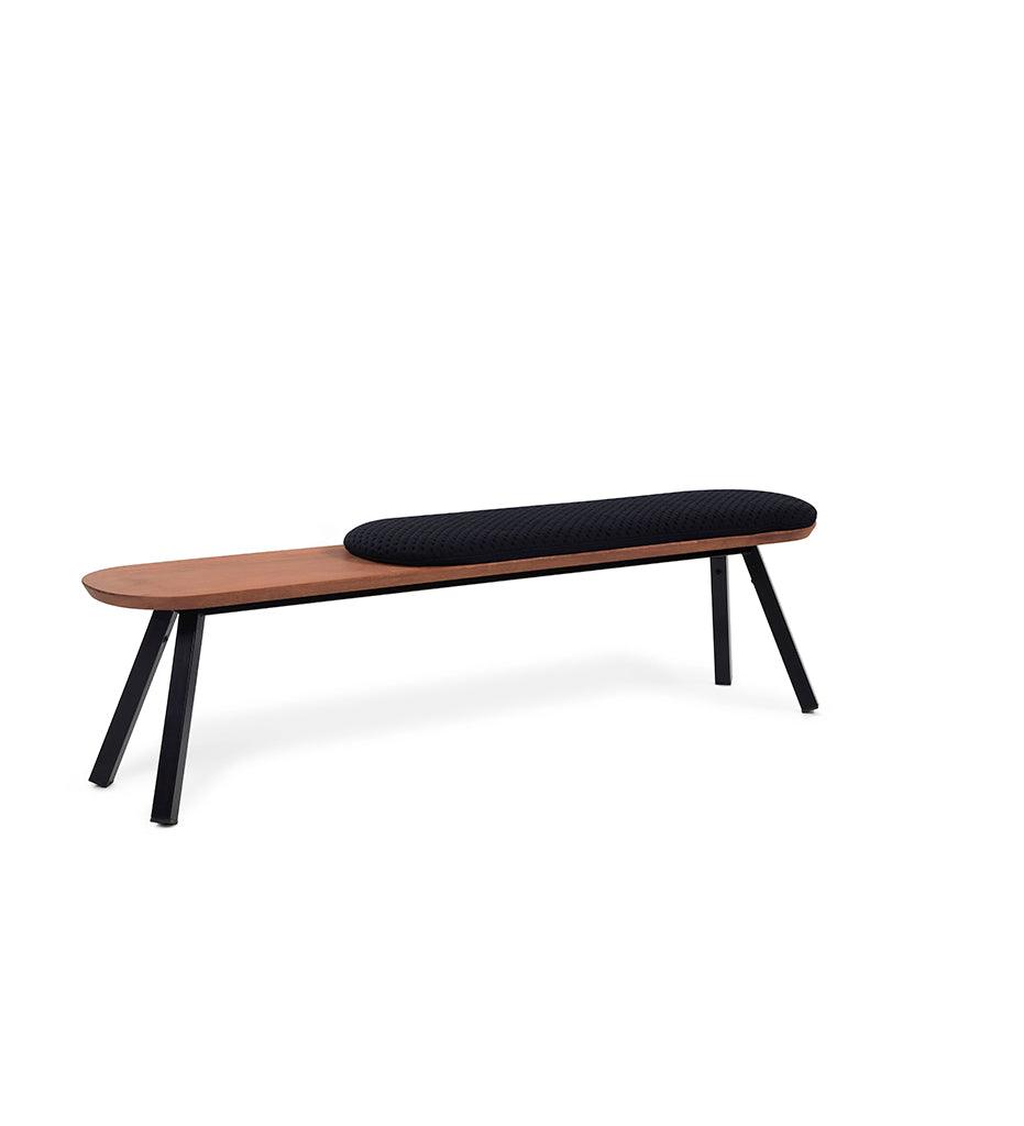 Allred Collaborative - RS Barcelona - You and Me Bench - 180 Oak - You and Me Bench - 180 Oak - BYM18-K1N