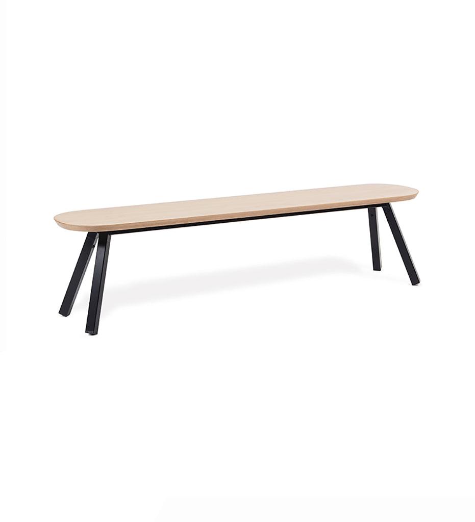 Allred Collaborative - RS Barcelona - You and Me Bench - 180 Oak - You and Me Bench - 180 Oak - BYM18-K2N