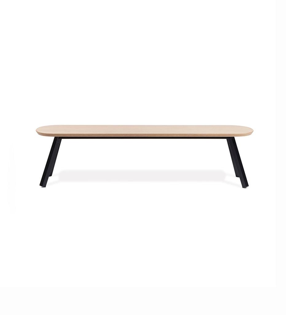 Allred Collaborative - RS Barcelona - You and Me Bench - 180 Oak - You and Me Bench - 180 Oak - K2-BYM18-K2N