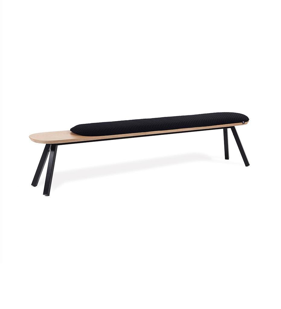 Allred Collaborative - RS Barcelona - You and Me Bench - 220 Oak - You and Me Bench - 220 Oak - K2-BYM22-K1N