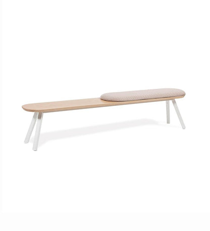 Allred Collaborative - RS Barcelona - You and Me Bench - 220 Oak - You and Me Bench - 220 Oak - K2-BYM22-K1N