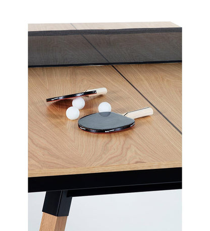 Allred Collaborative - RS Barcelona - You and Me Small Indoor Ping Pong Table - Oak - You and Me Small Indoor Ping Pong Table - Oak - YM18-K1N