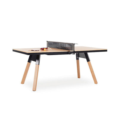 Allred Collaborative - RS Barcelona - You and Me Small Indoor Ping Pong Table - Oak - You and Me Small Indoor Ping Pong Table - Oak - YM18-K2N