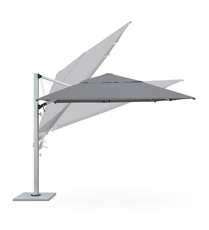 Allred Collaborative - Shademaker - 11' Polaris Square Cantilever Umbrella - 11' Polaris Square Cantilever Umbrella - POL-35S-SS